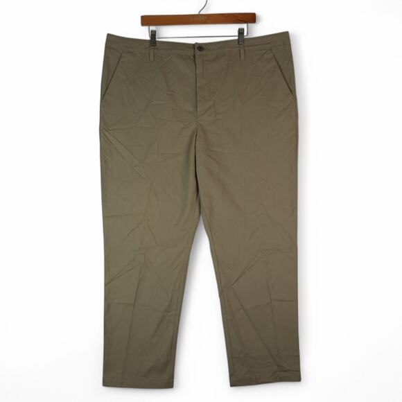 Magellan Outdoors Chino Pants Mens 42X30 Flat Front Heritage Brown New - Picture 1 of 10